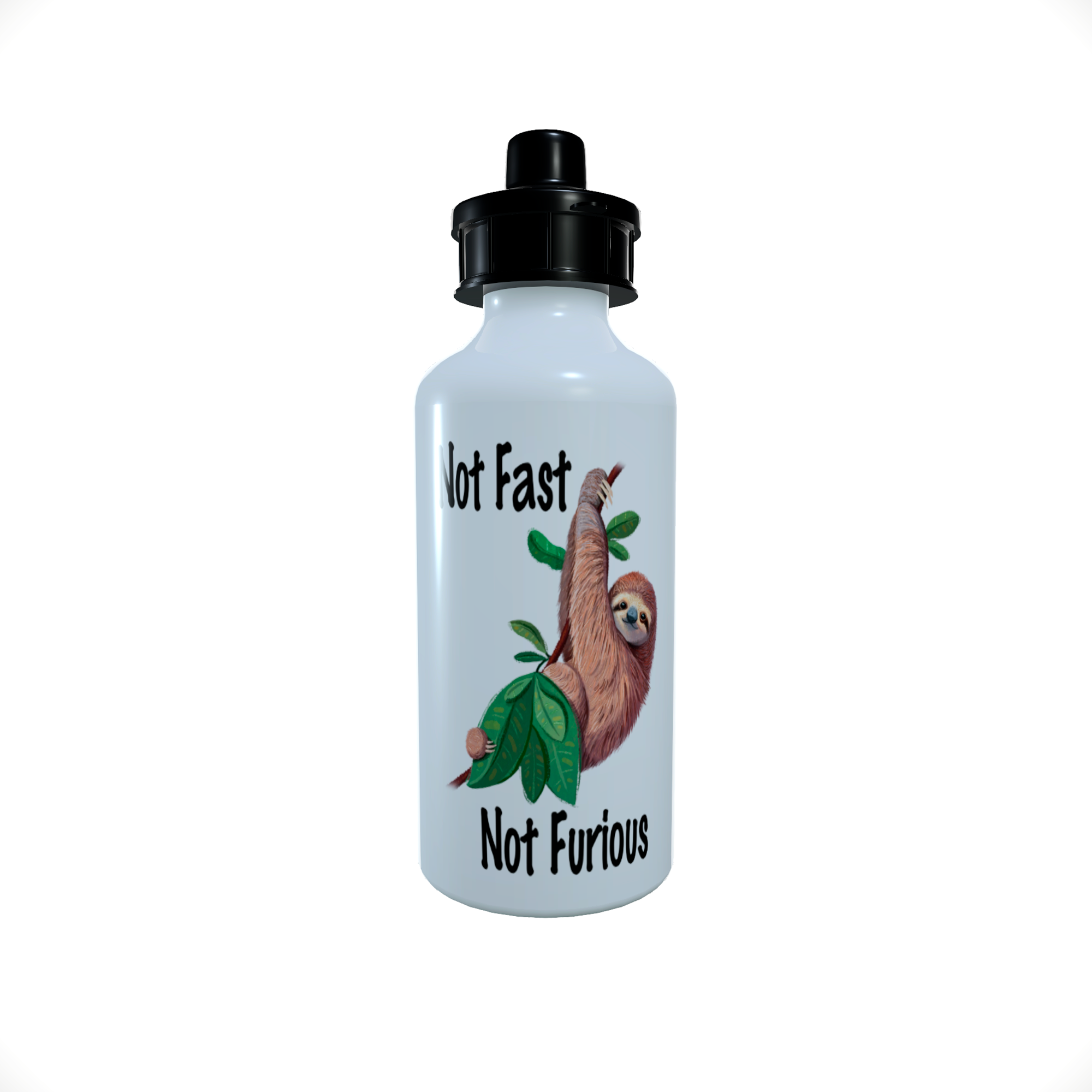 Sloth Water Bottle, Gift for friend, Not Fast, Not Furious Sloth - Click Image to Close